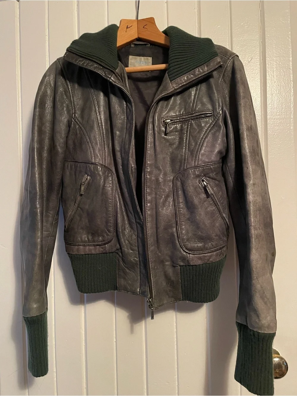 Oasis Y2K genuine leather jacket - Picture 1 of 3